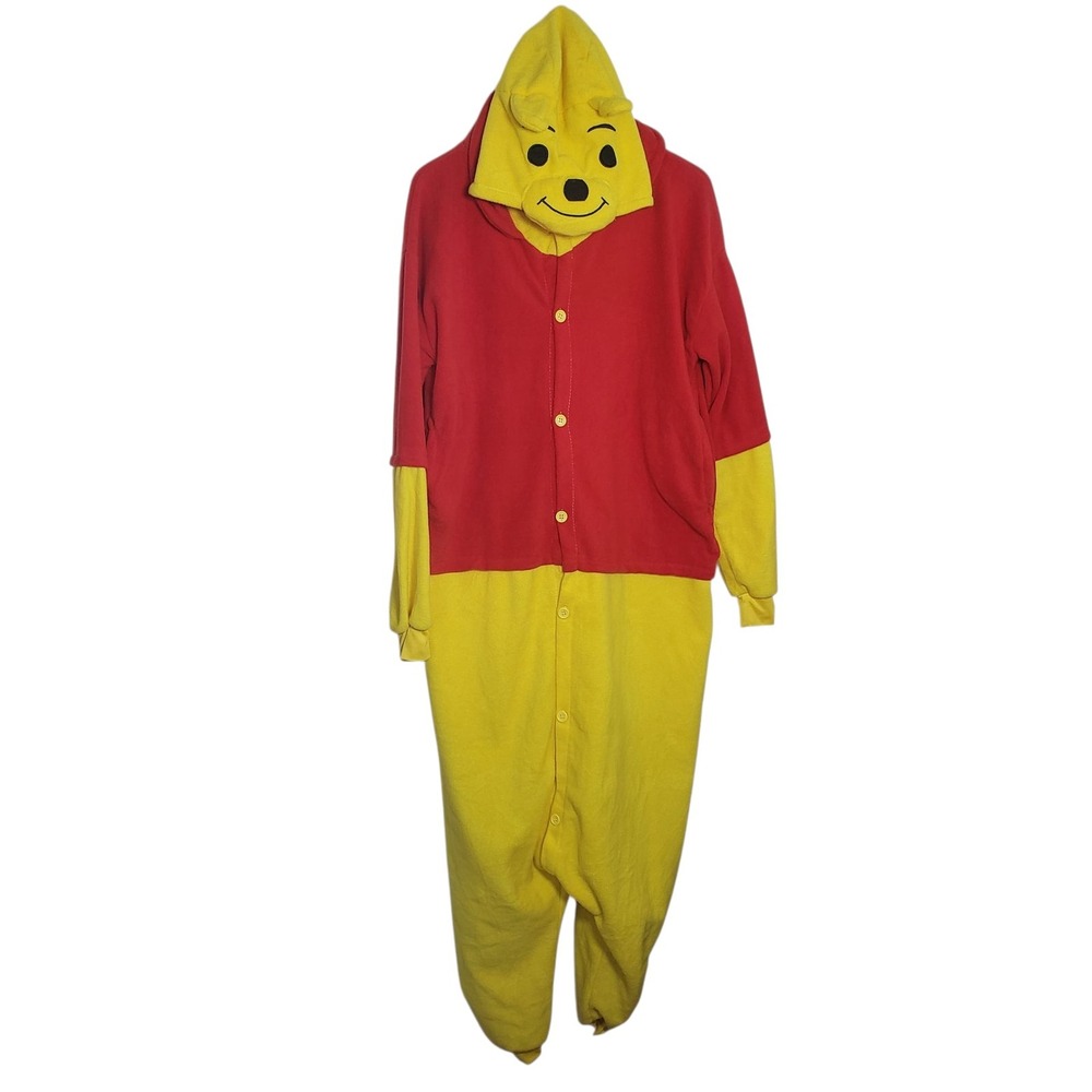 Winnie the Pooh Adult Pajama Costume L Halloween